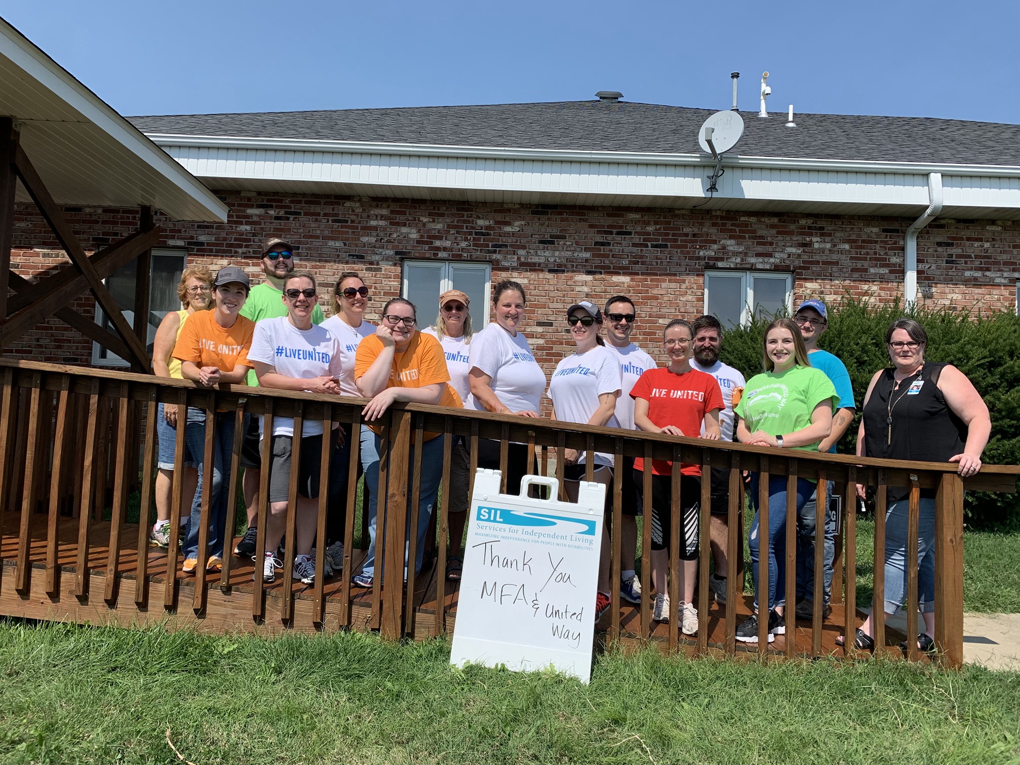 Home Office Staff Volunteer for United Way Day of Caring