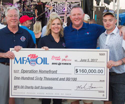 MFA Oil Donates $160,000 to Support Local Military Families