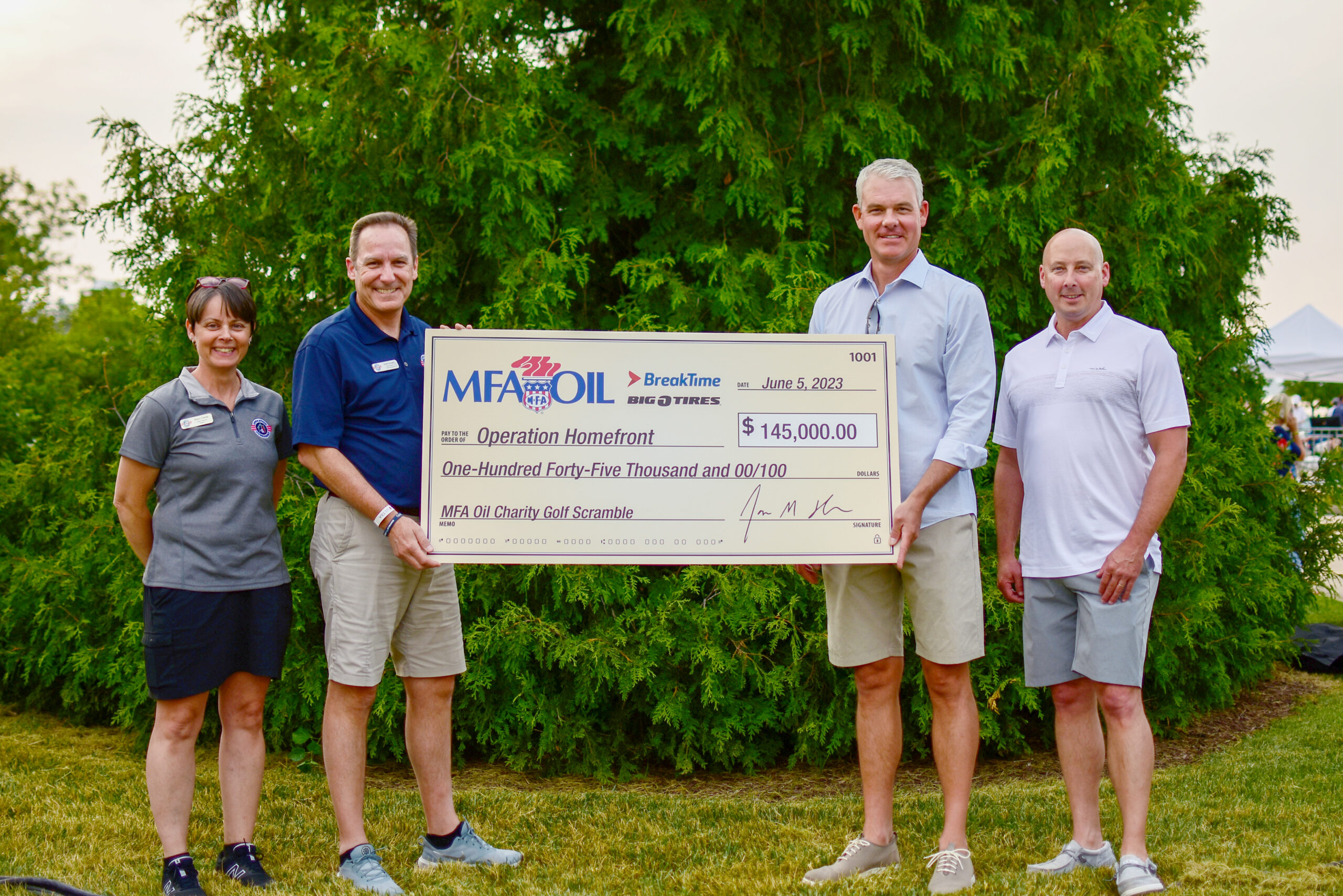 MFA Oil Charity Golf Scramble and Concert Raises $1.3 Million for Operation Homefront